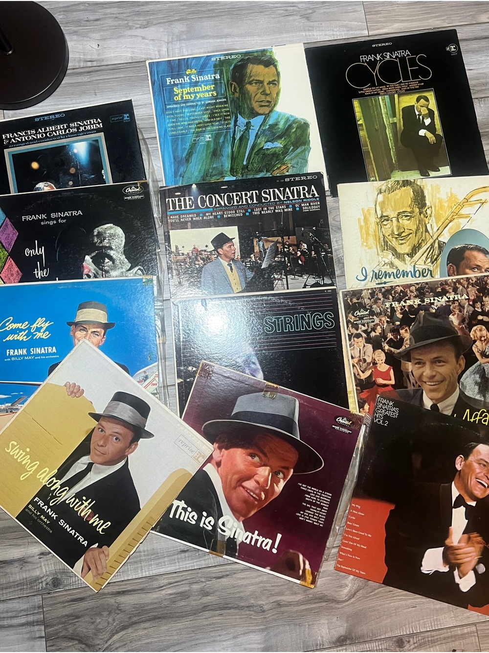 Frank Sinatra Vinyl Record Lot of 12 - Various Album Covers (Multi-Color)